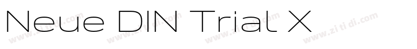 Neue DIN Trial X字体转换